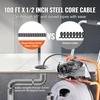 image:imageVEVOR Drain Cleaner Machine 100FT x 12 Inch Auto Feed Sewer Snake Auger100FT x 12 Inch