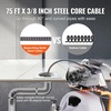 image:imageVEVOR Drain Cleaner Machine 75FT x 38 Inch Auto Feed Sewer Snake Drain Auger on Wheels Portable Drain Cleaning Machine with 8 Cutters amp Airactivated Foot Switch for 2 to 4 Pipes75 FT x 38