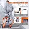 image:imageVEVOR Drain Cleaner Machine 75FT x 38 Inch Auto Feed Sewer Snake Drain Auger on Wheels Portable Drain Cleaning Machine with 8 Cutters amp Airactivated Foot Switch for 2 to 4 Pipes75 FT x 38