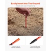 image:imageVEVOR Driveway Markers 20Pcs 58 in Long 516 in Dia HiVisibility Driveway Reflectors with 12 in Steel Drill Bits Reflective Snow Sticks Fiberglass Pole for Parking Lots Walkways Snow Plowing72 Inch