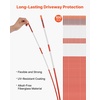 image:imageVEVOR Driveway Markers 20Pcs 58 in Long 516 in Dia HiVisibility Driveway Reflectors with 12 in Steel Drill Bits Reflective Snow Sticks Fiberglass Pole for Parking Lots Walkways Snow Plowing72 Inch