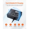 image:imageVEVOR NEMA Splitter for Dryer and EV 3Color LED Indicator 240V Smart Power Distribution with NEMA 1430 Plug NEMA 1430 amp NEMA 1450 Outlets Large 34Inch LCD Screen for Max 24A Dryer or EVNEMA 1430P to 1430R1450R