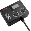image:imageVEVOR NEMA Splitter for Dryer and EV 3Color LED Indicator 240V Smart Power Distribution with NEMA 1430 Plug NEMA 1430 amp NEMA 1450 Outlets Large 34Inch LCD Screen for Max 24A Dryer or EVNEMA 1430P to 1430R1450R