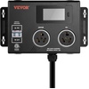 image:imageVEVOR NEMA Splitter for Dryer and EV 3Color LED Indicator 240V Smart Power Distribution with NEMA 1430 Plug NEMA 1430 amp NEMA 1450 Outlets Large 34Inch LCD Screen for Max 24A Dryer or EVNEMA 1030P to 1030R2