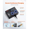 image:imageVEVOR NEMA Splitter for Dryer and EV 3Color LED Indicator 240V Smart Power Distribution with NEMA 1430 Plug NEMA 1430 amp NEMA 1450 Outlets Large 34Inch LCD Screen for Max 24A Dryer or EVNEMA 1030P to 1030R2