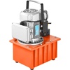 image:imageVEVOR Electric Driven Hydraulic Pump 750W 10000 PSI 120V Double Acting Hydraulic Pump Power Pack Unit Solenoid Valve with Pedal Switch 21 Gal  8L for Punching Bending Double Acting CylindersSingle acting  Manual Valve  Orange