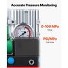 image:imageVEVOR Electric Driven Hydraulic Pump 750W 10000 PSI 120V Double Acting Hydraulic Pump Power Pack Unit Solenoid Valve with Pedal Switch 21 Gal  8L for Punching Bending Double Acting CylindersDouble acting  Pedal Switch