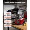 image:imageVEVOR Electric Driven Hydraulic Pump 750W 10000 PSI 120V Double Acting Hydraulic Pump Power Pack Unit Solenoid Valve with Pedal Switch 21 Gal  8L for Punching Bending Double Acting CylindersDouble acting  Manual Valve