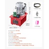 image:imageVEVOR Electric Driven Hydraulic Pump 750W 10000 PSI 120V Double Acting Hydraulic Pump Power Pack Unit Solenoid Valve with Pedal Switch 21 Gal  8L for Punching Bending Double Acting CylindersSingle acting  Pedal Switch