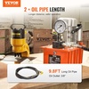 image:imageVEVOR Electric Driven Hydraulic Pump 750W 10000 PSI 120V Double Acting Hydraulic Pump Power Pack Unit Solenoid Valve with Pedal Switch 21 Gal  8L for Punching Bending Double Acting CylindersSingle acting  Manual Valve  Orange