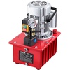 image:imageVEVOR Electric Driven Hydraulic Pump 750W 10000 PSI 120V Double Acting Hydraulic Pump Power Pack Unit Solenoid Valve with Pedal Switch 21 Gal  8L for Punching Bending Double Acting CylindersSingle acting  Manual Valve