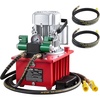 image:imageVEVOR Electric Driven Hydraulic Pump 750W 10000 PSI 120V Double Acting Hydraulic Pump Power Pack Unit Solenoid Valve with Pedal Switch 21 Gal  8L for Punching Bending Double Acting CylindersDouble acting  Pedal Switch