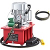 image:imageVEVOR Electric Driven Hydraulic Pump 750W 10000 PSI 120V Double Acting Hydraulic Pump Power Pack Unit Solenoid Valve with Pedal Switch 21 Gal  8L for Punching Bending Double Acting CylindersSingle acting  Pedal Switch