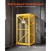 image:imageVEVOR Horizontal Cylinder Storage Cabinet 30L x 30W x 703H 8 Cylinder Capacity 4Tier Propane Storage Cage with Lock and Keys Yellow PowderCoated Carbon Steel for Propane Oxygen Nitrogen31 L x 30 W x 65 H