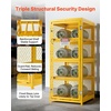 image:imageVEVOR Horizontal Cylinder Storage Cabinet 30L x 30W x 703H 8 Cylinder Capacity 4Tier Propane Storage Cage with Lock and Keys Yellow PowderCoated Carbon Steel for Propane Oxygen Nitrogen30L x 30W x 70H