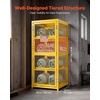 image:imageVEVOR Horizontal Cylinder Storage Cabinet 30L x 30W x 703H 8 Cylinder Capacity 4Tier Propane Storage Cage with Lock and Keys Yellow PowderCoated Carbon Steel for Propane Oxygen Nitrogen30L x 30W x 70H