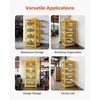 image:imageVEVOR Horizontal Cylinder Storage Cabinet 30L x 30W x 703H 8 Cylinder Capacity 4Tier Propane Storage Cage with Lock and Keys Yellow PowderCoated Carbon Steel for Propane Oxygen Nitrogen30L x 30W x 70H