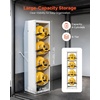 image:imageVEVOR Refrigerant Tank Rack 148 x 13 x 52 inches 4 Tiers for 4 Cylinder with Top Storage Shelf White PowderCoated Carbon Steel Cylinder Tank Rack for Cargo Van Storing Oxygen and NitrogenWhite