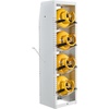 image:imageVEVOR Refrigerant Tank Rack 148 x 13 x 52 inches 4 Tiers for 4 Cylinder with Top Storage Shelf White PowderCoated Carbon Steel Cylinder Tank Rack for Cargo Van Storing Oxygen and NitrogenWhite