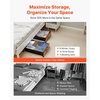 image:imageVEVOR Under Bed Storage with Wheels 360 x 181 x 73 inch Underbed Containers with Clear Lid Underbed Shoe Organizer Rolling Under the Bed Storage Bins for Clothes Shoes Blankets Bedroom 2 PackE