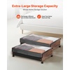 image:imageVEVOR Under Bed Storage with Wheels 360 x 181 x 73 inch Underbed Containers with Clear Lid Underbed Shoe Organizer Rolling Under the Bed Storage Bins for Clothes Shoes Blankets Bedroom 2 PackE