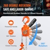 image:imageVEVOR Manual Lever Chain Hoist 12 Ton 1100 lbs Capacity 5 FT Come Along G80 Galvanized Carbon Steel with Weston DoublePawl Brake Auto Chain Leading amp 360 Rotation Hook for Garage Factory Dock1100lbs 5FT