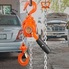 image:imageVEVOR Manual Lever Chain Hoist 12 Ton 1100 lbs Capacity 5 FT Come Along G80 Galvanized Carbon Steel with Weston DoublePawl Brake Auto Chain Leading amp 360 Rotation Hook for Garage Factory Dock1100lbs 5FT