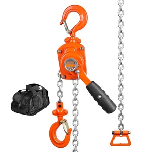 image:imageVEVOR Manual Lever Chain Hoist 12 Ton 1100 lbs Capacity 5 FT Come Along G80 Galvanized Carbon Steel with Weston DoublePawl Brake Auto Chain Leading amp 360 Rotation Hook for Garage Factory Dock1100lbs 5FT
