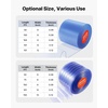 image:imageVEVOR Clear PVC Strip Curtain 50 ft Length x 8 in Width Ribbed Plastic Door Strip Bulk Roll Walk in Freezer Cooler Curtain Strips for Doorways of Supermarket Garage Warehouse Pet Animal House12W x 1800L Pack of 1
