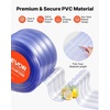 image:imageVEVOR Clear PVC Strip Curtain 50 ft Length x 8 in Width Ribbed Plastic Door Strip Bulk Roll Walk in Freezer Cooler Curtain Strips for Doorways of Supermarket Garage Warehouse Pet Animal House50 L x 8 W