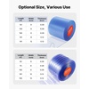 image:imageVEVOR Clear PVC Strip Curtain 50 ft Length x 8 in Width Ribbed Plastic Door Strip Bulk Roll Walk in Freezer Cooler Curtain Strips for Doorways of Supermarket Garage Warehouse Pet Animal House75 L x 8 W