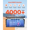 image:imageVEVOR 24V 100Ah LiFePO4 Lithium Battery Builtin 50A BMS 4000 CyclesNO Bluetooth