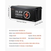 image:imageVEVOR 24V 100Ah LiFePO4 Lithium Battery Builtin 50A BMS 4000 CyclesNO Bluetooth