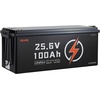 image:imageVEVOR 24V 100Ah LiFePO4 Lithium Battery Builtin 50A BMS 4000 CyclesNO Bluetooth