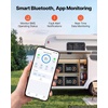 image:imageVEVOR 24V 100Ah LiFePO4 Lithium Battery Builtin 50A BMS 4000 Cycleswith Bluetooth