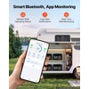 image:imageVEVOR 24V 100Ah LiFePO4 Lithium Battery Builtin 50A BMS 4000 Cycleswith Bluetooth