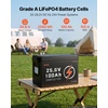 image:imageVEVOR 24V 100Ah LiFePO4 Lithium Battery Builtin 50A BMS 4000 Cycleswith Bluetooth