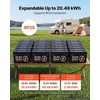 image:imageVEVOR 24V 100Ah LiFePO4 Lithium Battery Builtin 50A BMS 4000 Cycleswith Bluetooth