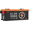 image:imageVEVOR 48V 105Ah Golf Cart Lithium Battery 48 Volt Golf Cart Battery with 200A BMS Touch Monitor and Mobile APP LiFePO4 Battery with 600A Peak Current 20A Charger and 4000 Cycles for Golf Carts