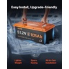 image:imageVEVOR 48V 512V 105AH Lithium Golf Cart Battery with 18A Charger Lifepo4 Battery Kit Builtin 200A BMS with Bluetooth amp Touch Monitor 4000 Cycles Metal Case for Golf Carts Trolling Motors