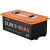 image:imageVEVOR 48V 512V 105AH Lithium Golf Cart Battery with 18A Charger Lifepo4 Battery Kit Builtin 200A BMS with Bluetooth amp Touch Monitor 4000 Cycles Metal Case for Golf Carts Trolling Motors