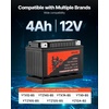 image:imageVEVOR Motorcycle Battery 12 Volt 4Ah LiFePO4 Lithium PreCharged Powersports Battery Maintenance Free amp High Performance Compatible with ATV Motorcycle Jet Skis Scooter UTV and More12V 4Ah