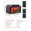 image:imageVEVOR Motorcycle Battery 12 Volt 4Ah LiFePO4 Lithium PreCharged Powersports Battery Maintenance Free amp High Performance Compatible with ATV Motorcycle Jet Skis Scooter UTV and More12V 4Ah