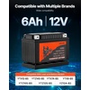 image:imageVEVOR Motorcycle Battery 12 Volt 4Ah LiFePO4 Lithium PreCharged Powersports Battery Maintenance Free amp High Performance Compatible with ATV Motorcycle Jet Skis Scooter UTV and More12V 6Ah