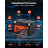 image:imageVEVOR Motorcycle Battery 12 Volt 4Ah LiFePO4 Lithium PreCharged Powersports Battery Maintenance Free amp High Performance Compatible with ATV Motorcycle Jet Skis Scooter UTV and More12V 6Ah