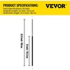 image:imageVEVOR Rubber Bungee Cords 50 Pack 21 Long Weatherproof Natural Rubber Tie Down Straps with Crimped S Hooks Heavy Duty Outdoor Tarp Straps for Securing Flatbed Trailers Canvases Cargo and More