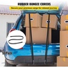 image:imageVEVOR Rubber Bungee Cords 50 Pack 21 Long Weatherproof Natural Rubber Tie Down Straps with Crimped S Hooks Heavy Duty Outdoor Tarp Straps for Securing Flatbed Trailers Canvases Cargo and More