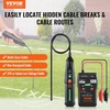 image:imageVEVOR Underground Cable Locator 65Ft Max Detection Depth Wire Tracer Break Detector Finder with Earphone 3280Ft Max Detection Length Cable Tester for Pet Fence Buried Sprinkler Valve Irrigation