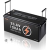 image:imageVEVOR 24V 100Ah LiFePO4 Lithium Battery Builtin 50A BMS 4000 CyclesNO Bluetooth