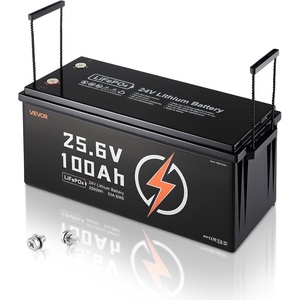 image:imageVEVOR 24V 100Ah LiFePO4 Lithium Battery Builtin 50A BMS 4000 CyclesNO Bluetooth